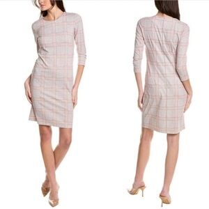 J. McLaughlin Sophia houndstooth print Catalina Cloth dress S